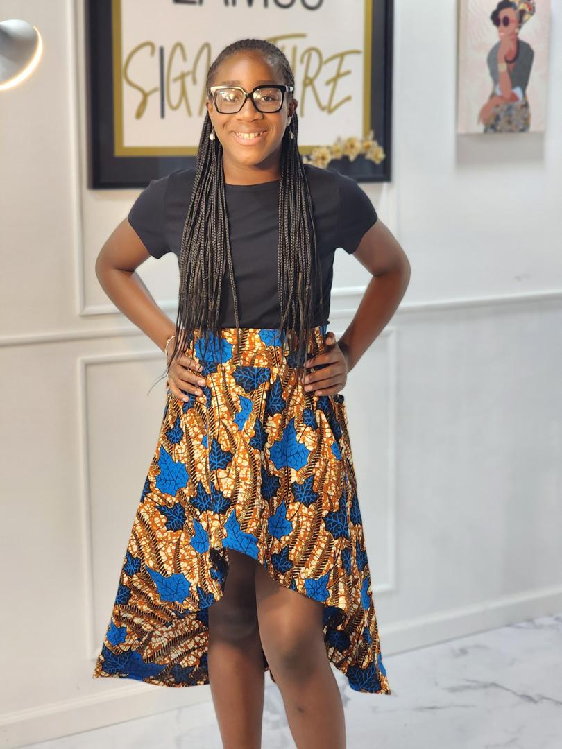 Dip hem skirt